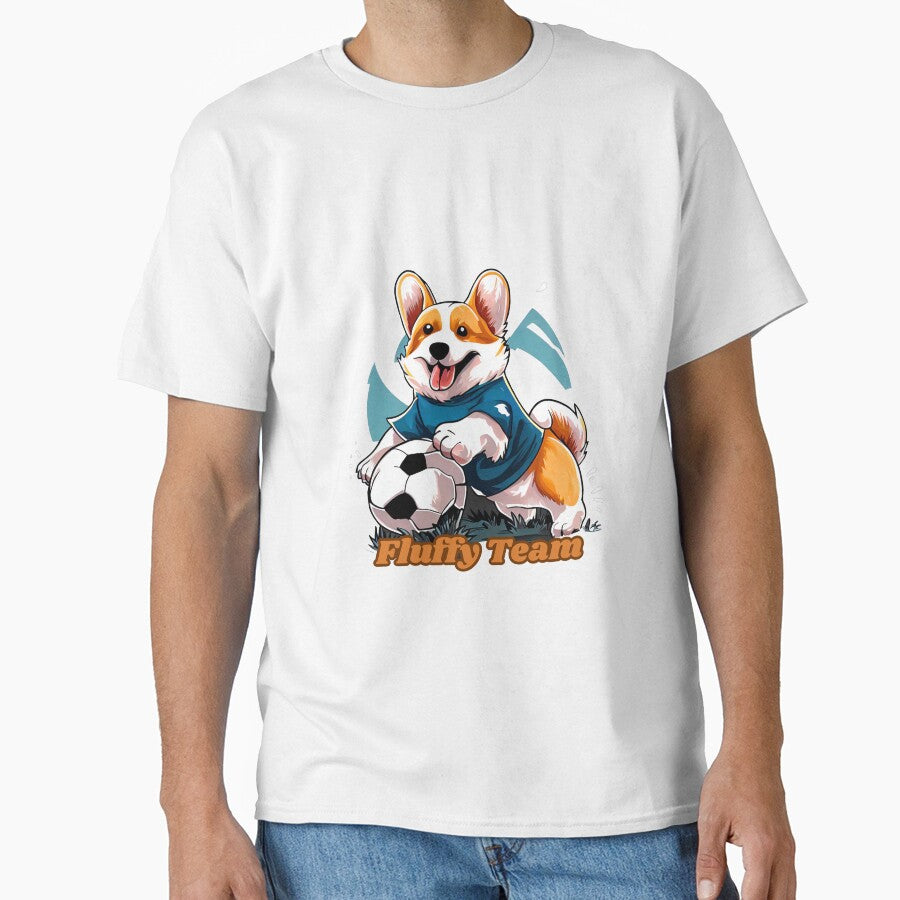 FLUFFY TEAM Corgi and Football for corgi and football lovers by PetShopShirts