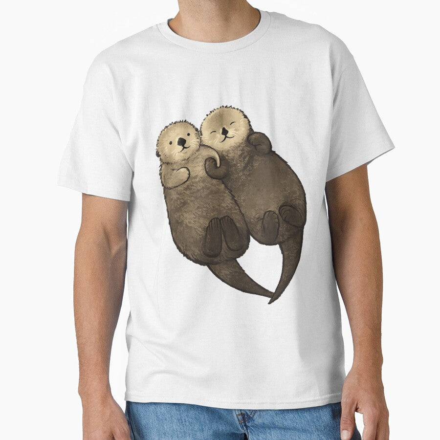 Significant Otters Holding Hands by radleydunn84
