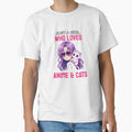 Just a girl who loves Anime & Cats Anime Girl with cute Cat by Endo Designs - cause Love and Life matters