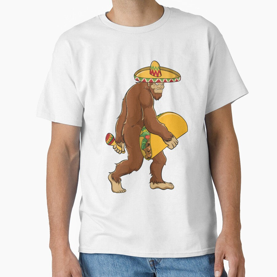 Taco Cinco De Mayo Mexican Funny Bigfoot by mejeoshop