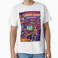 Retro Gamer Room 80s Neon Arcade Vibes – Vintage Gaming Aesthetic Illustration by NeonPixelShop