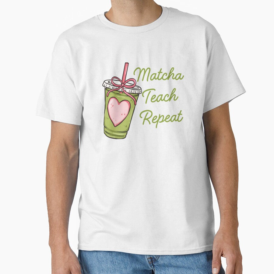 Matcha Teach Repeat Funny Teacher Matcha Lover by thebest-2studio