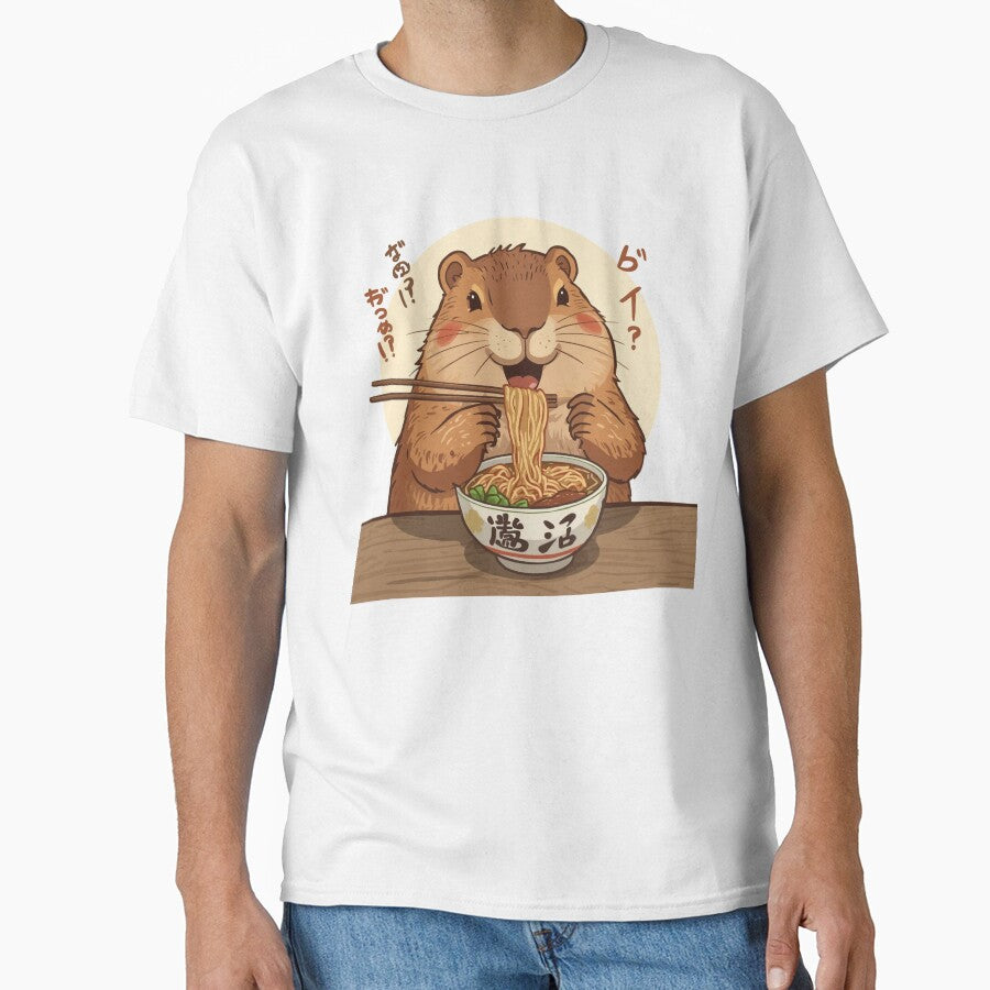 Capybara Ramen Dreams – Japanese Aesthetic Shirt & Sticker | Hidden Threads Original by HiddenThreads
