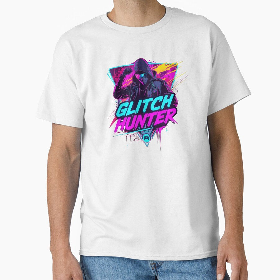 Glitch Hunter Neon Gamer Design – Cyberpunk Speedrunning Aesthetic by PHRASEandSTYLE
