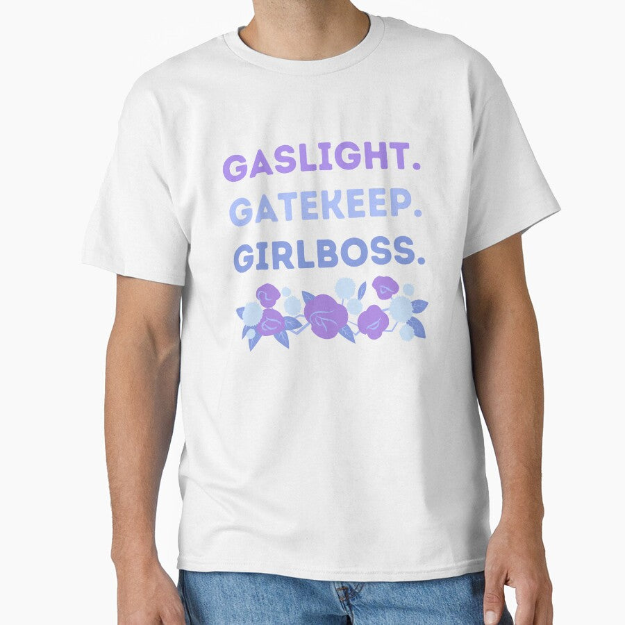 Gaslight Gatekeep Girlboss Cool Rose Floral Meme Quote by MiaDelelai
