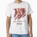 valentines day nails, One Loved Nail Tech Messy Bun Nail Boss Valentine by Daoud9