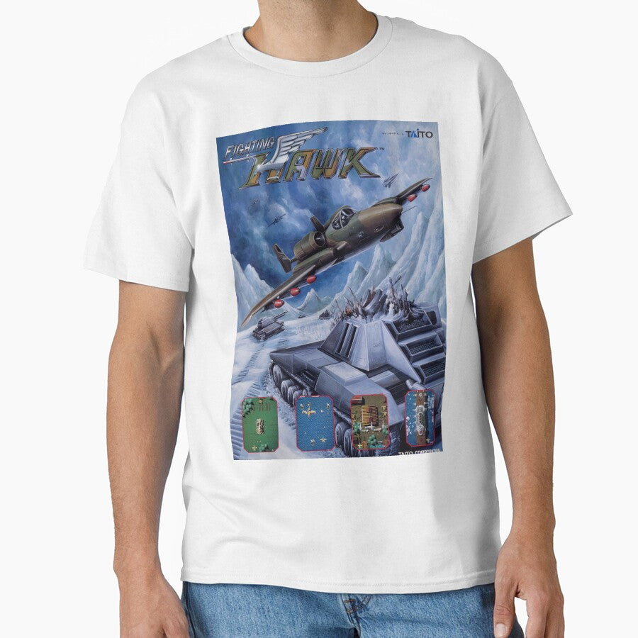 Fighting Hawk Arcade Game Flyer by Retr0Tshirts