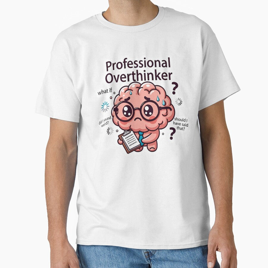 Anxious Brain Professional Overthinker by zakvisuals