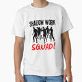Shadow Work Squad – Bold Spiritual Healing T-Shirt (Black Print) by burnoutbright