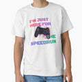 I’m Just Here for the Speedrun – Glitch Controller Cyber Gamer Design by PHRASEandSTYLE