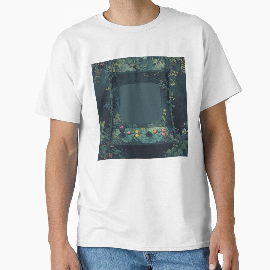 Floral Arcade Dreams - Dark Retro Gaming Art by NerdCrafter