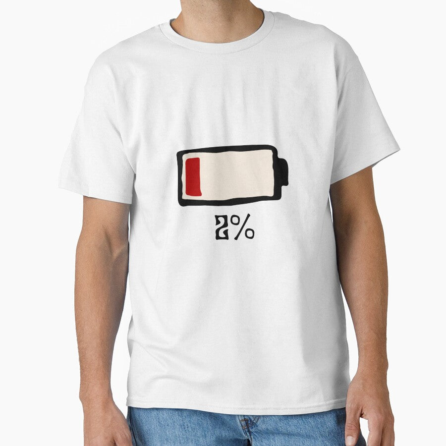 Social Battery 2% Remaining Funny Shirt by shop43
