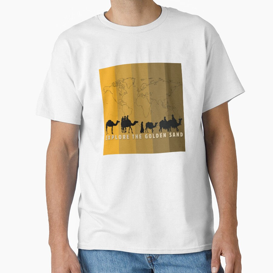 ​Ancient Silk Road Caravan - Explore The Golden Sand Vintage Map Art by Akarshani  Rumeshika