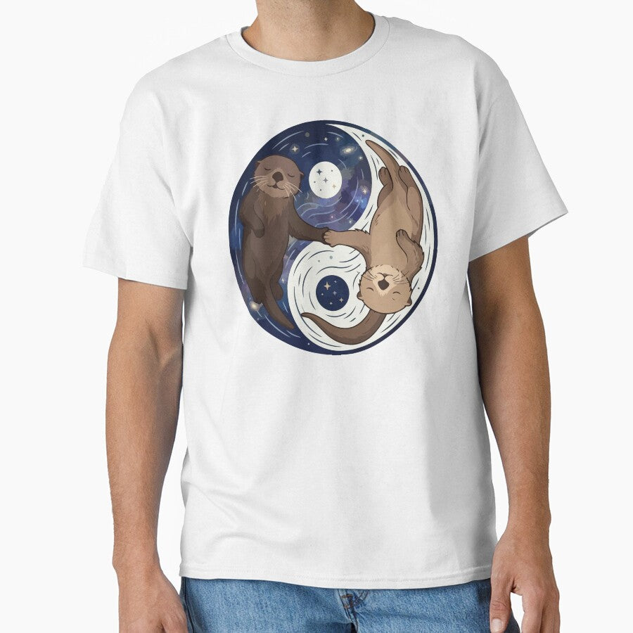 Celestial Sea Otters Starry Night Yin Yang Water by Arc2020
