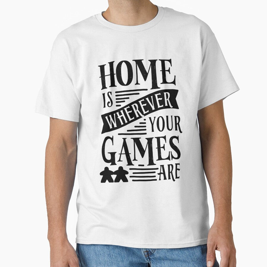 Home is Wherever Your Games Are - Meeple Board Game Family and Couple Gift by BeamGeeks