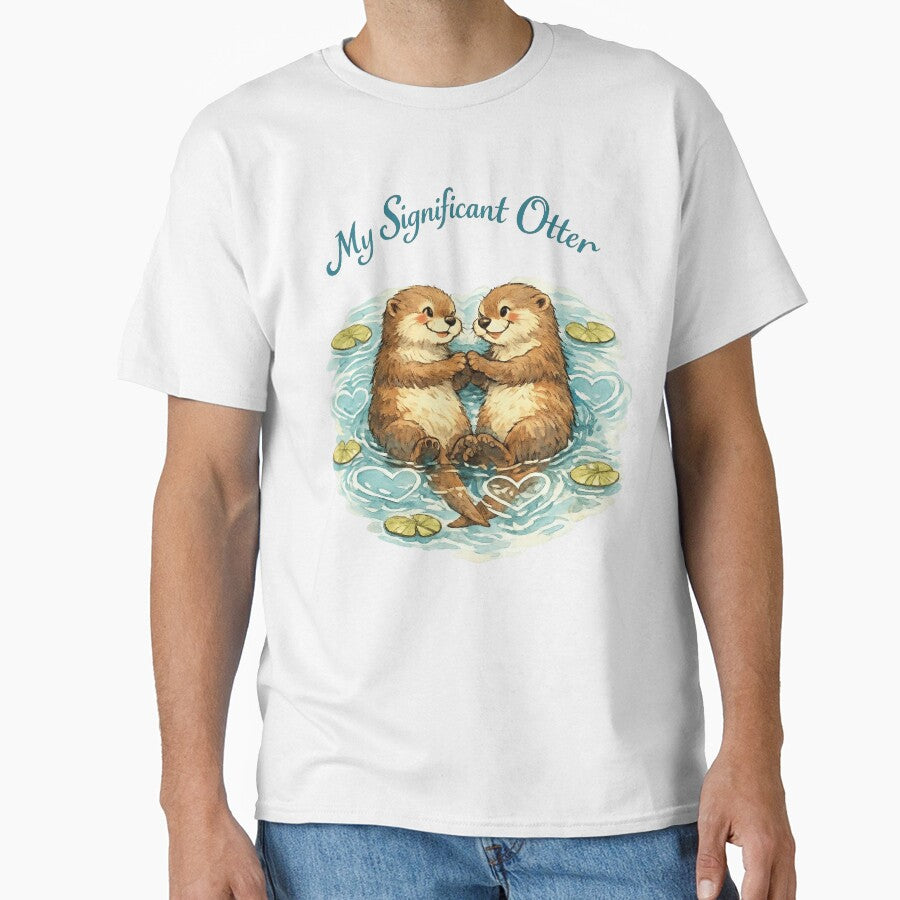 My Significant Otter - Cute Valentine Pun by DigitalGlade