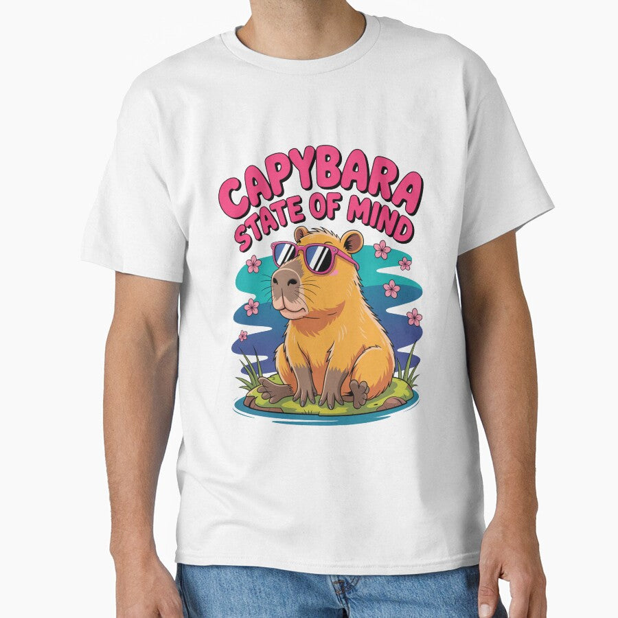 Cute Cartoonish Capybara State Of Mind by MonkiFlipp