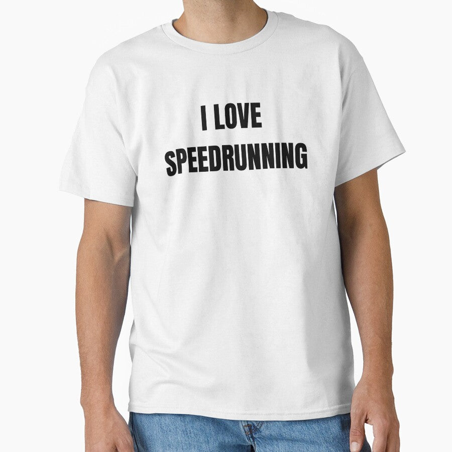 I Love Speedrunning – Bold Gamer Typography by PHRASEandSTYLE