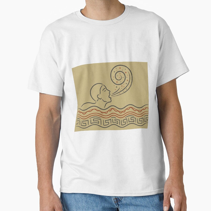 Inhale Peace - Wind Swimmer - Slavic Mythology Yoga Art by InnerwayStudio