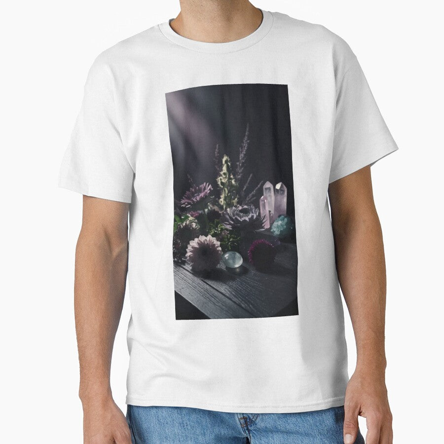 Blooming Energy: Flowers and Crystals in Harmony by AbstractAnom