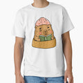 Book Lover Capybara Dumpling Hat Sticker | Awkward Animal Reading Club | Cute Kawaii Bookworm by chupichapa