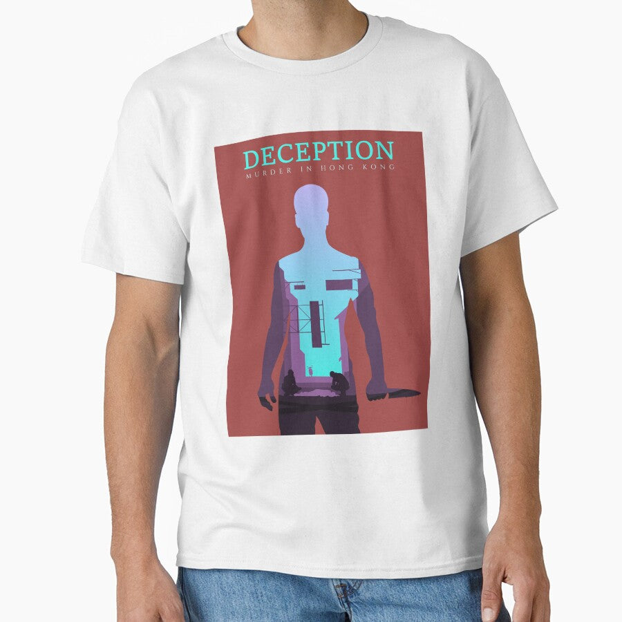 Deception - Murder in Hong Kong - Minimalist Silhouette Poster Style - Board Game Art by MeepleDesign