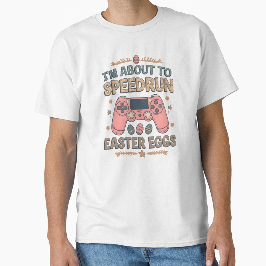 I’m About to Speedrun Easter Eggs – Vintage Aesthetic Gamer Design by PHRASEandSTYLE