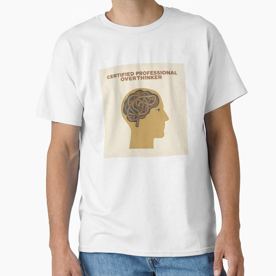 Certified Professional Overthinker Retro Poster by PictorialWhimsy