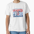 Patriotic American Teacher Appreciation Graphic Tee Design by Samuel-Rox