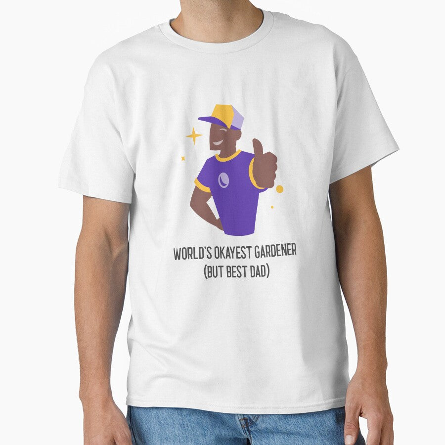 World’s Okayest Gardener (But Best Dad) Dad Gardening by LamountTees