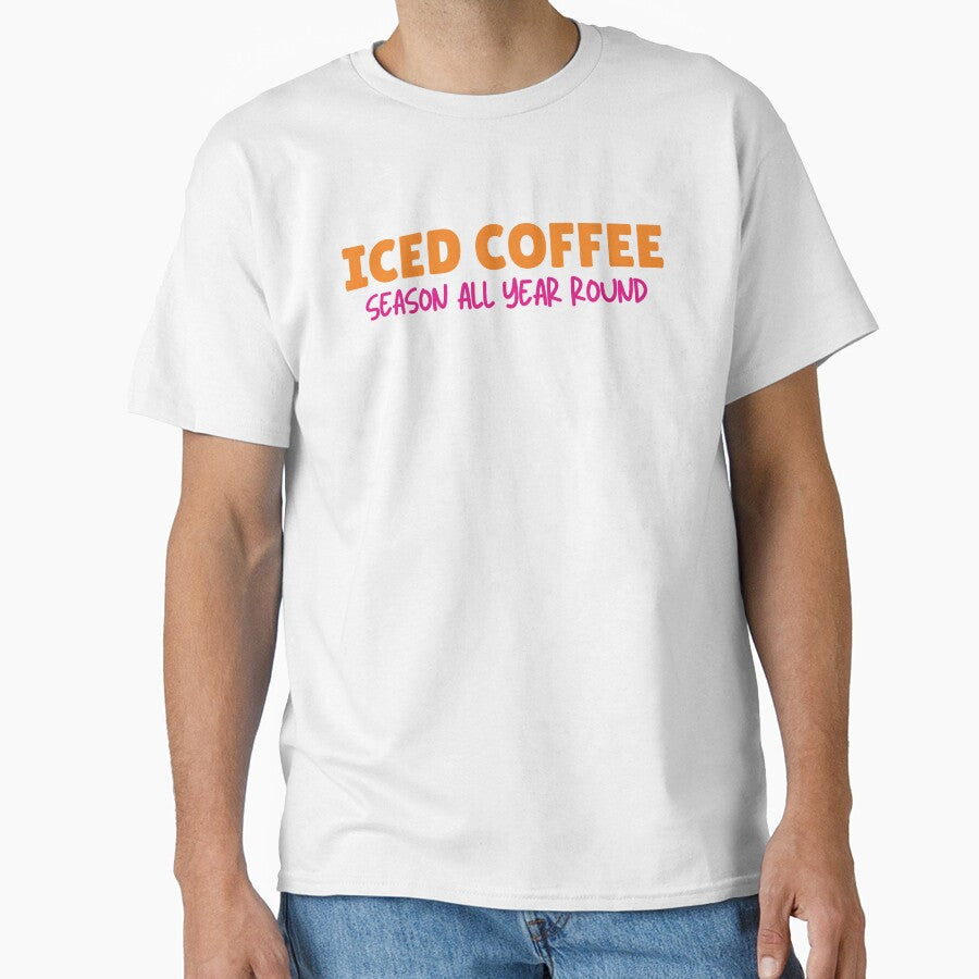 Iced Coffee Season All Year Round | Iced Coffee Lover | Coffee Lover | Cold Brew | Cold Coffee | Caffeine by PrintEveryday