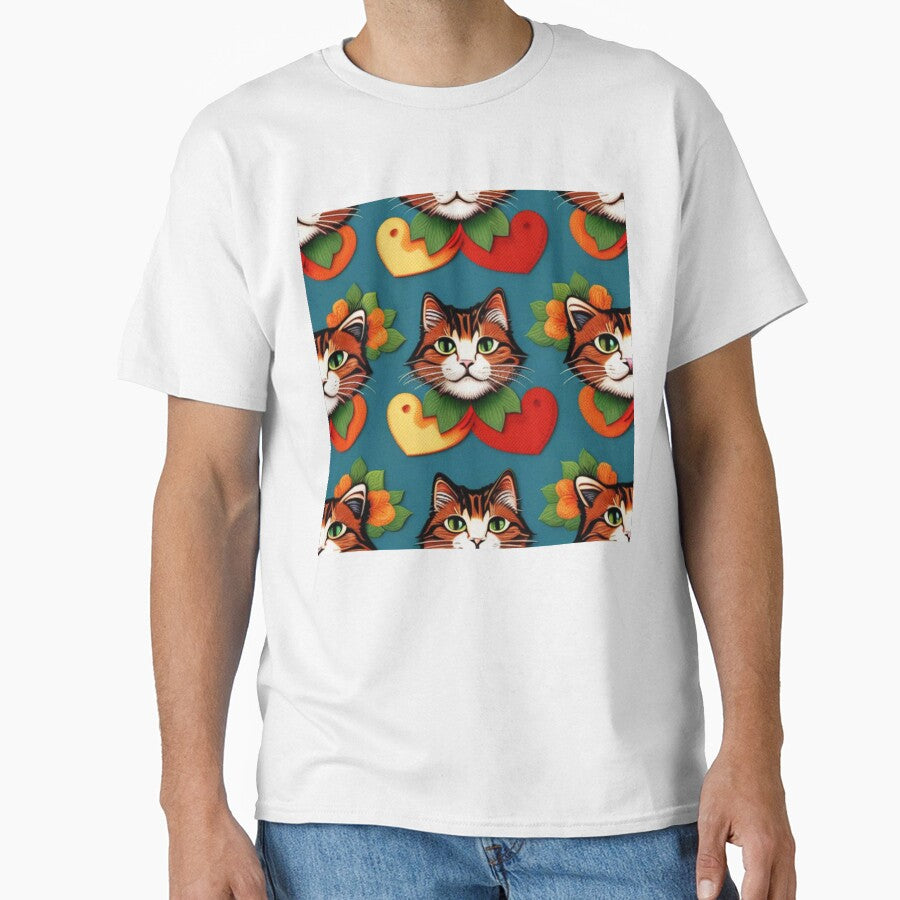 Cat and heart pattern by Roxburylane