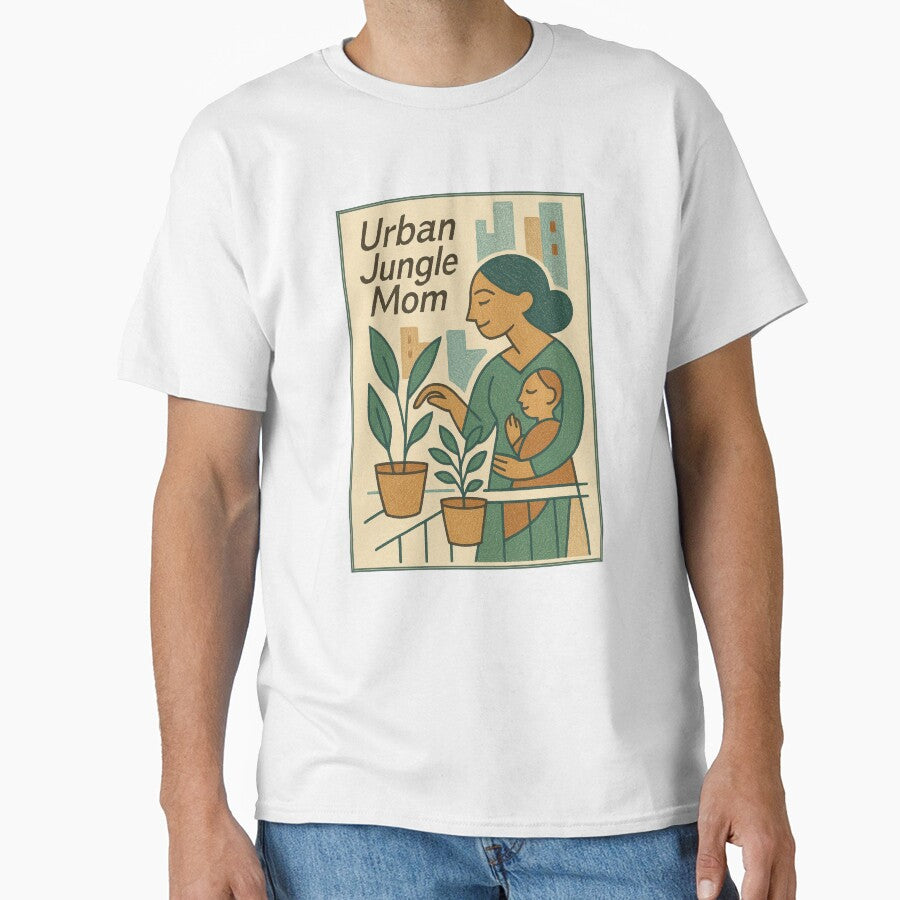 Urban Jungle Mom Raising Plants & Kid by InkMarks