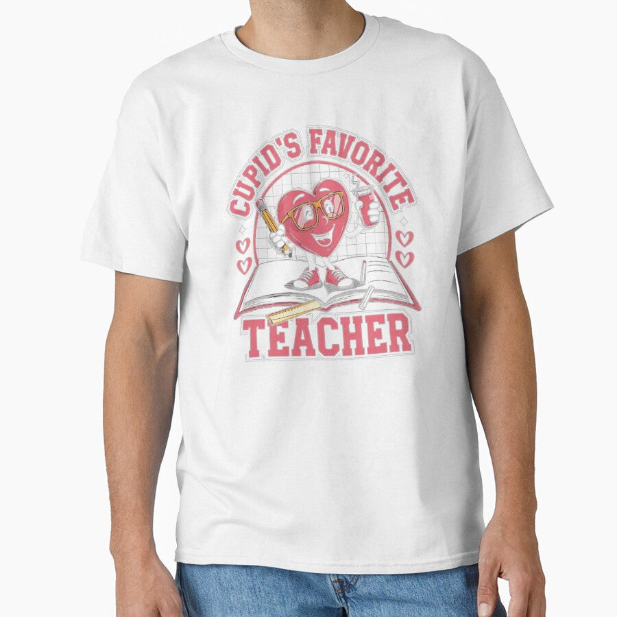 Cute Heart Teacher Design - Fun Valentine’s Day School Art by love3617