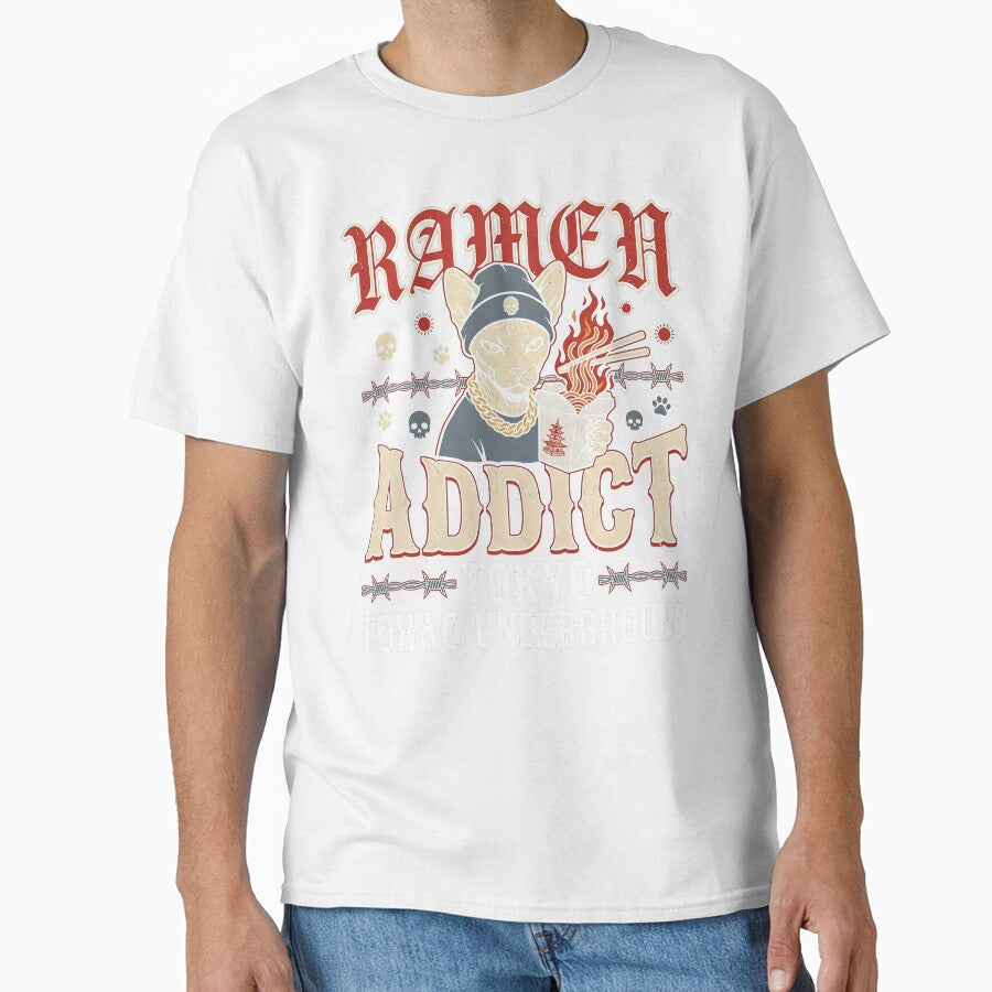 Ramen Addict Tokyo Cat by Emmatshirt1