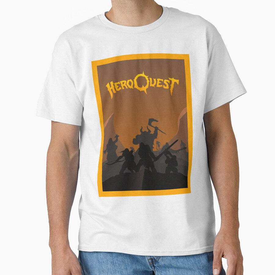 HeroQuest - Board Games - Minimalist Travel Poster Style - Board Game Art by MeepleDesign
