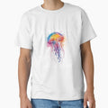 Jellyfish Glow – Vibrant Neon Watercolor Ocean Fantasy Design by ColorSplash123