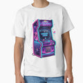 Retro 80s Arcade Cabinet Synthwave Neon Gaming Vintage by Arobinoz