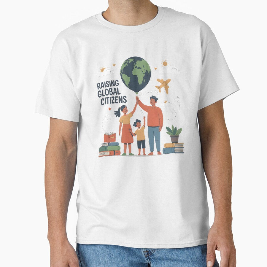 Raising Global Citizens T-Shirt | Digital Nomad Family | Worldschooling Adventure Shirt by ImaginedSpace7