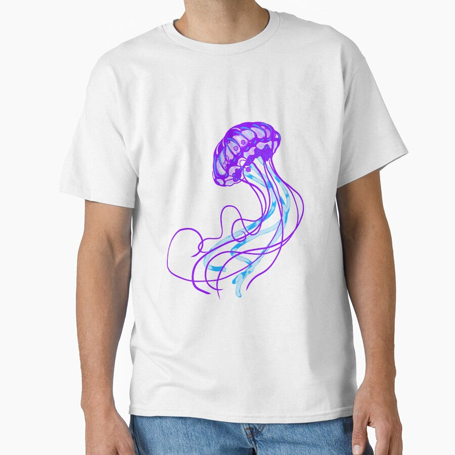 Purple glow jellyfish by RainbowRhino