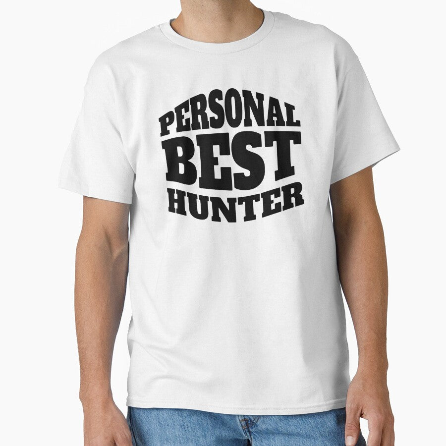 Personal Best Hunter – Bold Competitive Gamer Typography Design by PHRASEandSTYLE
