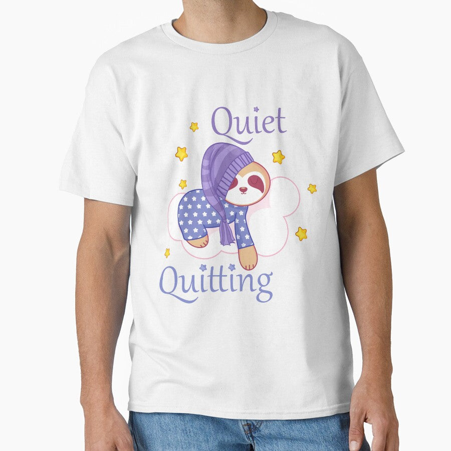 Funny Quiet quitting sloth take a nap for your work friend by Zeus-Studio
