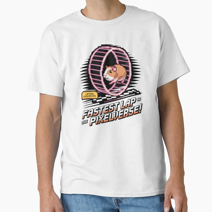 Fastest Lap in the Pixelverse - Retro Gaming Hamster by NaturePixel