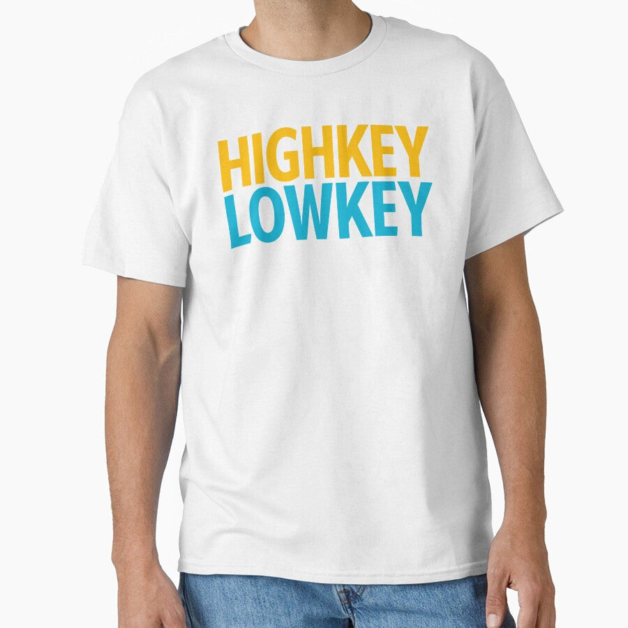 Highkey Lowkey in Yellow and Blue by Memes N Lore