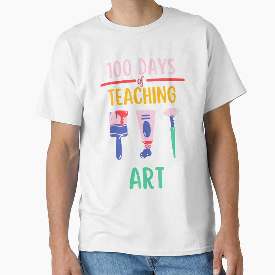 100 Days Of Teaching Art - Art teacher by DottedLinePrint