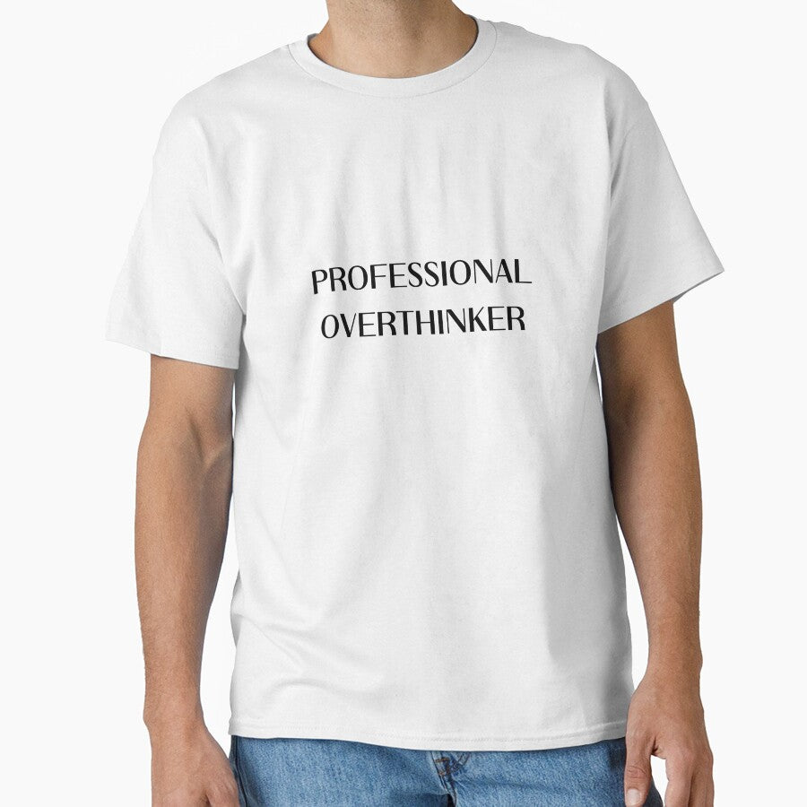 Professional Overthinker Funny Relatable Humor Design by Patina & Pixel