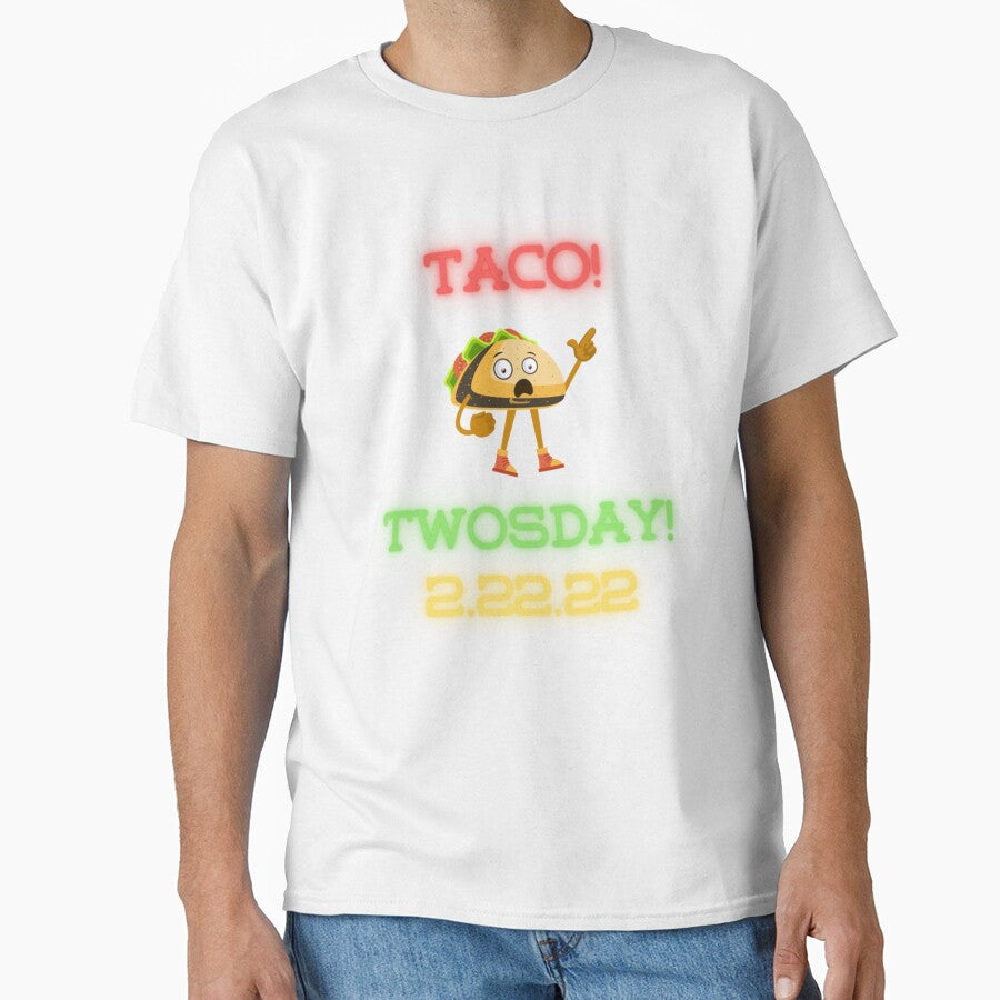 Twosday 2-22-22 Neon Taco Tuesday Taco Dude by Vivithames