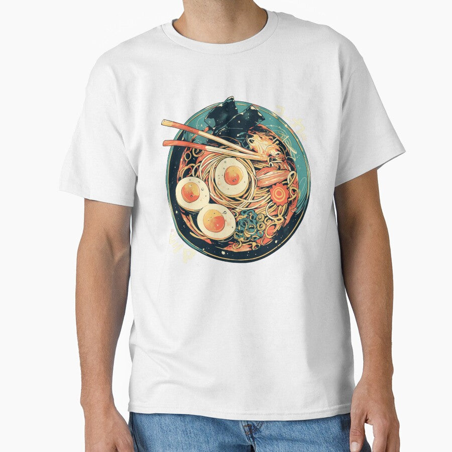 Spicy Ramen Noodles Bowl With Eggs and Beef by Nightarcade