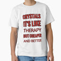 Crystals It'S Like Therapy But Cheaper And Better Red Rhinestone by TheIconSmith