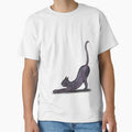 Big stretch! Purple Blob Cat - Hand Painted in Watercolour by SophieStockArt